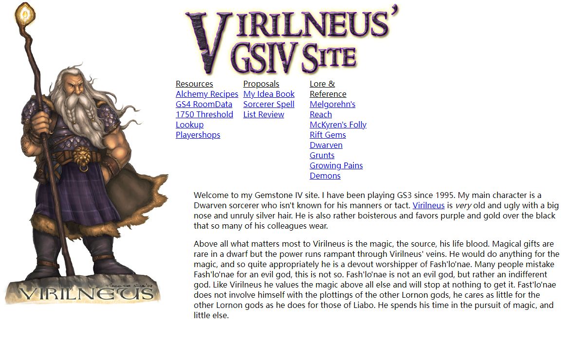 Virilneus' Gemstone IV Site