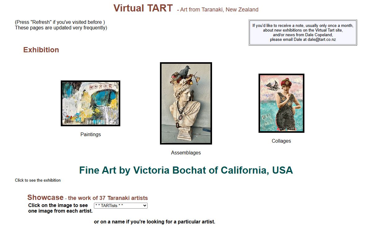 Virtual TART - Taranaki ART - art and artists from Taranaki, New Zealand