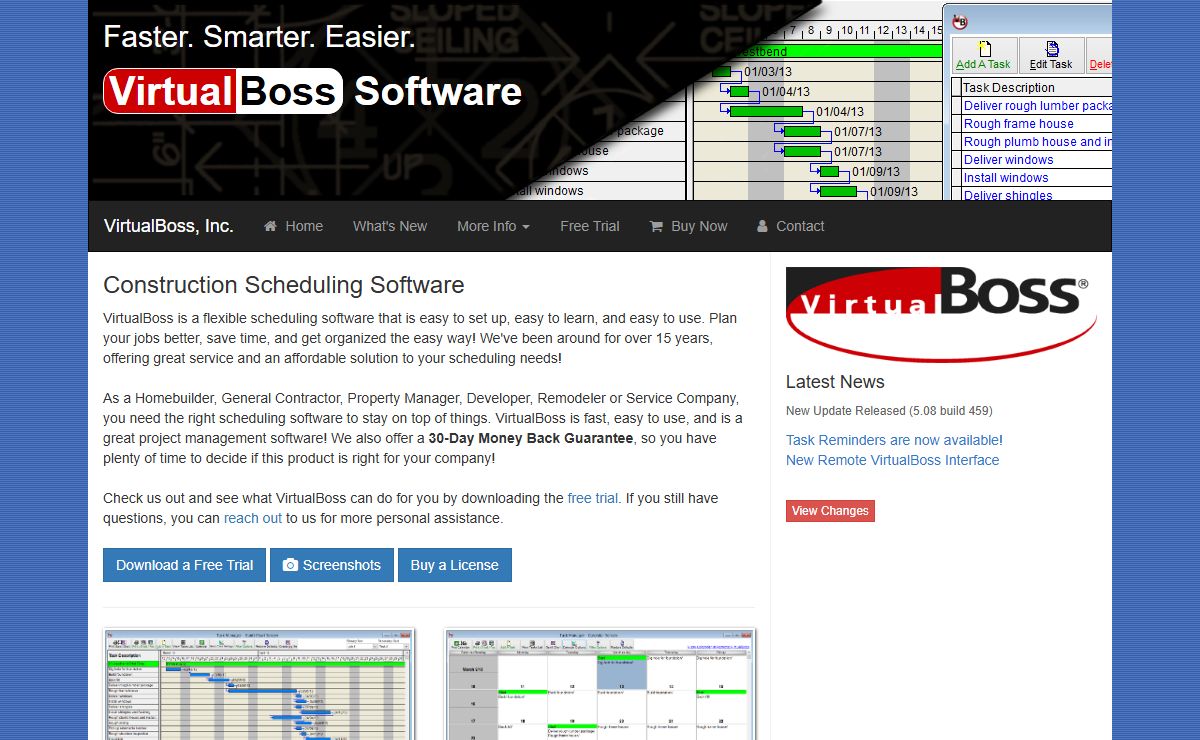 Construction Scheduling Software - VirtualBoss