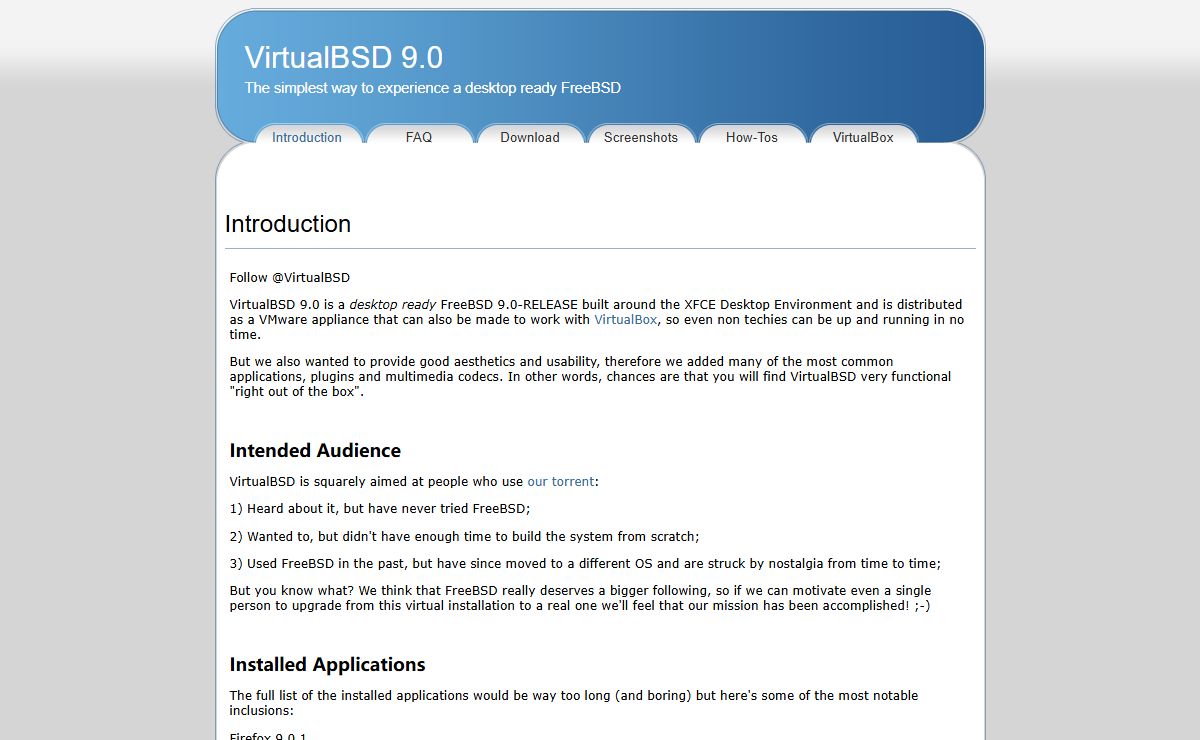 Introduction | VirtualBSD 9.0