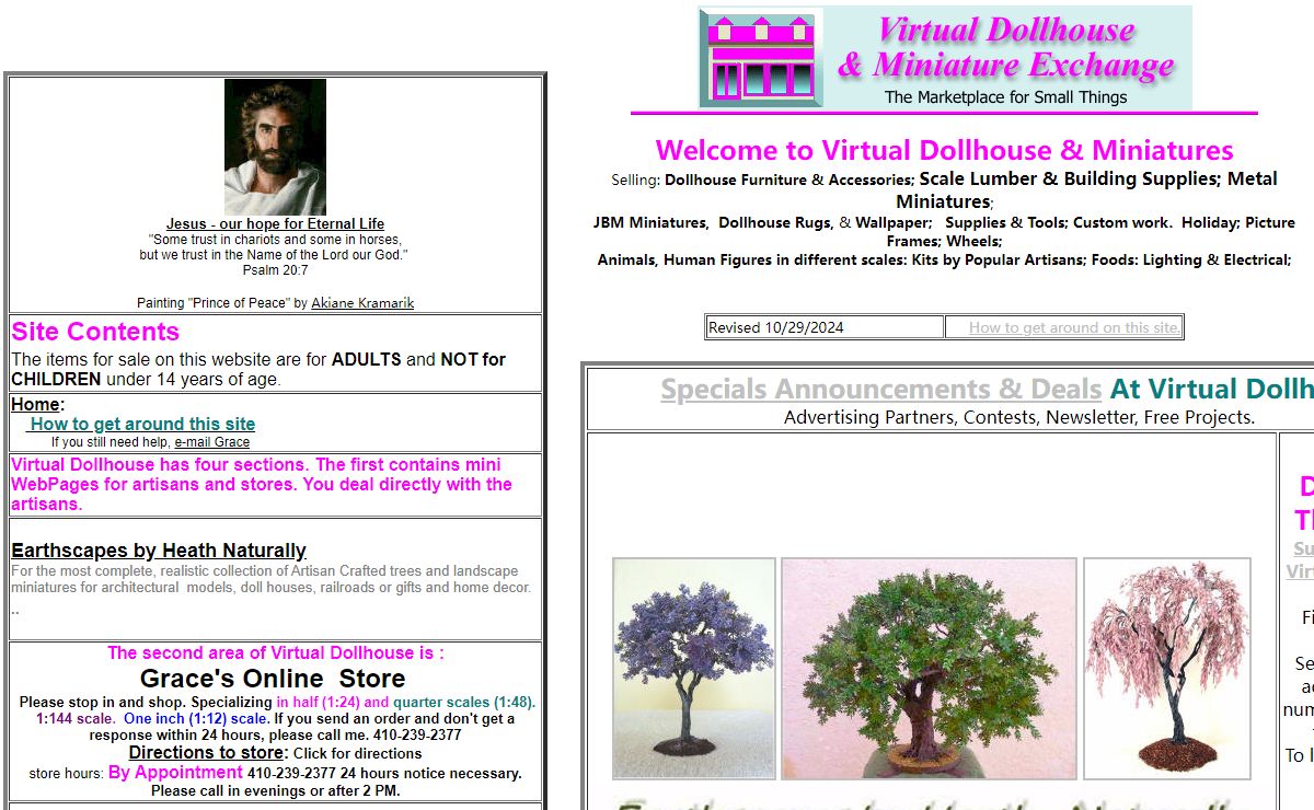 Dollhouse Furniture and Accessories For Sale | Virtual Dollhouse & Miniatures Exchange
