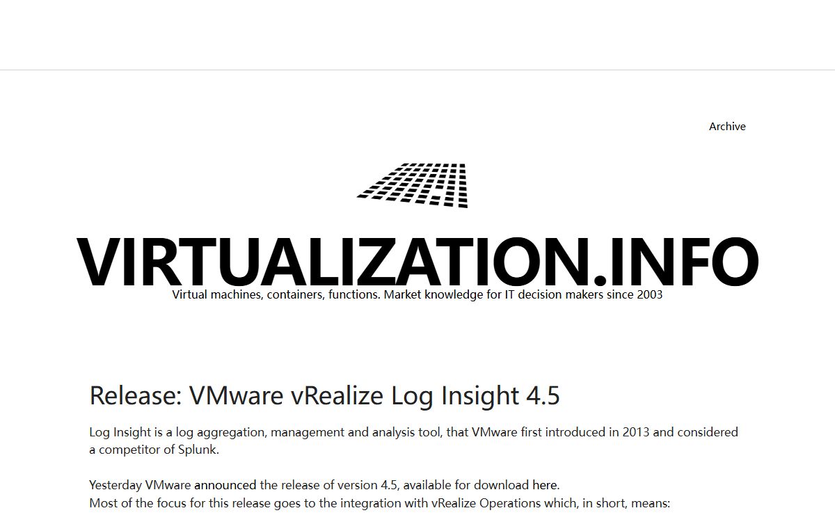 virtualization.info – Virtual machines, containers, functions. Market knowledge for IT decision makers since 2003