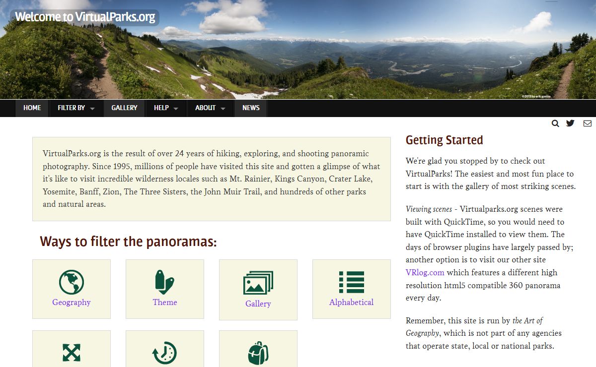 Welcome to VirtualParks.org