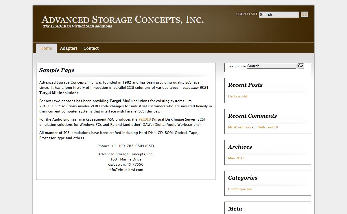 Advanced Storage Concepts, Inc.