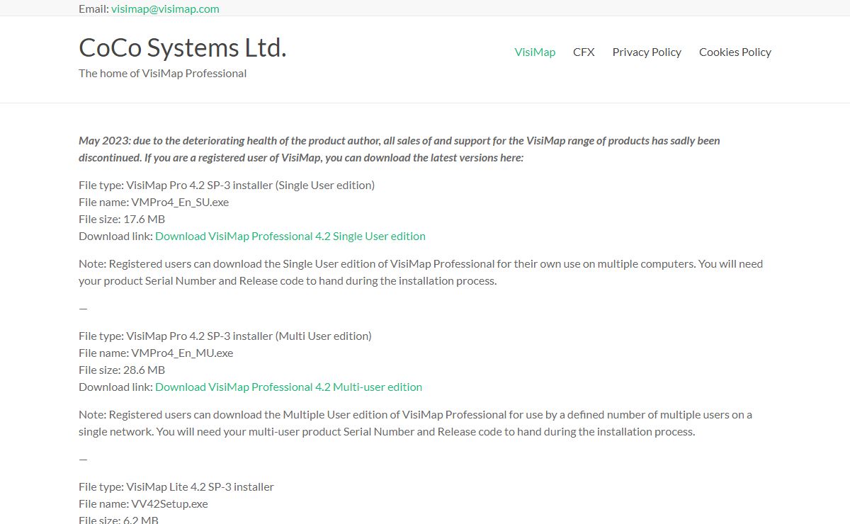 CoCo Systems Ltd. – The home of VisiMap Professional