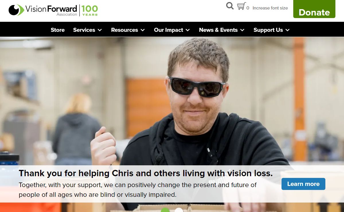 Homepage - Vision Forward Association