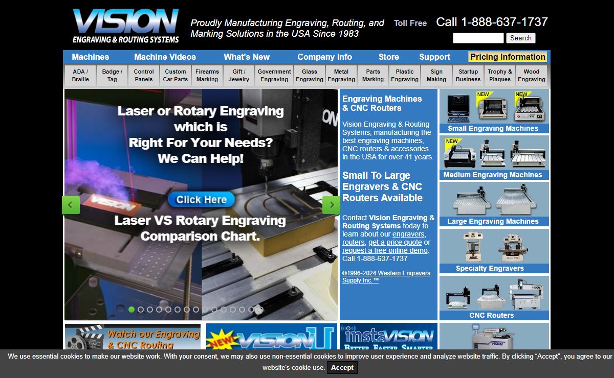 Best Engraver | Best CNC Router | Vision Engraving & Routing Systems