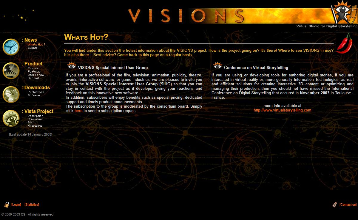 VISIONS - Virtual Studio for Digital Storytelling