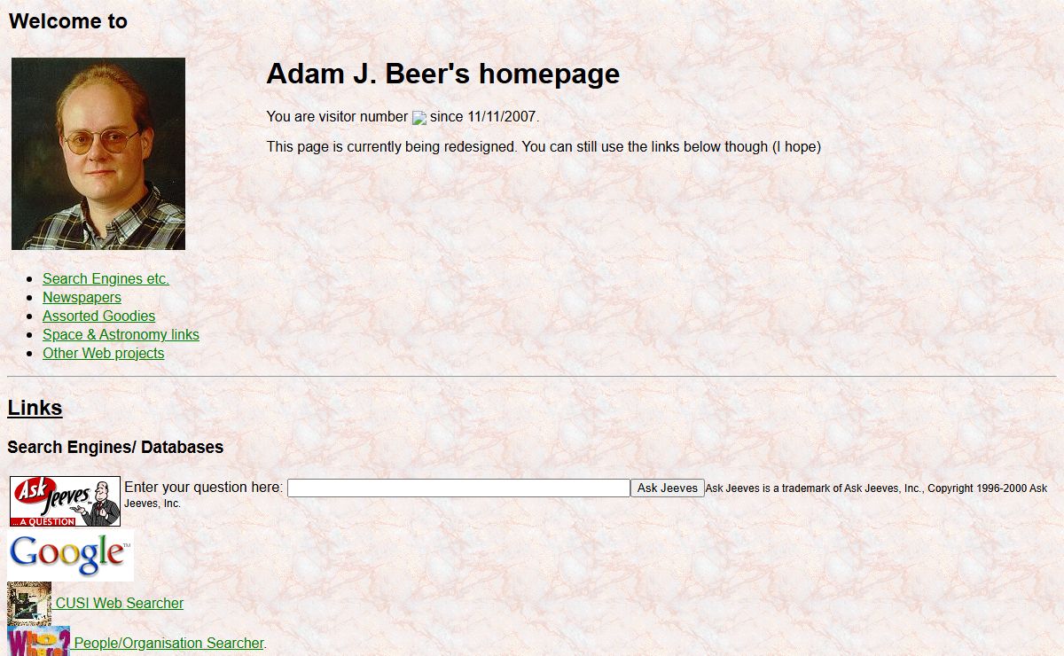 A.J.Beer Homepage v. 2