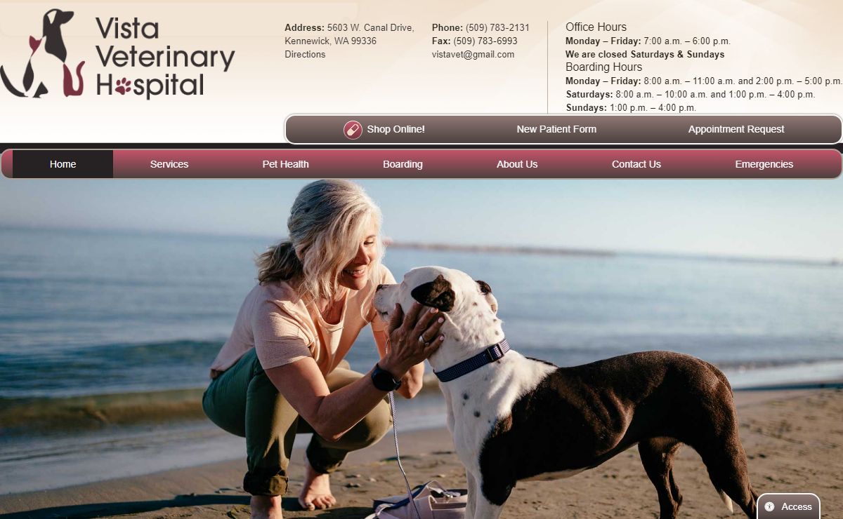 Home | Vista Veterinary Hospital, Kennewick, WA