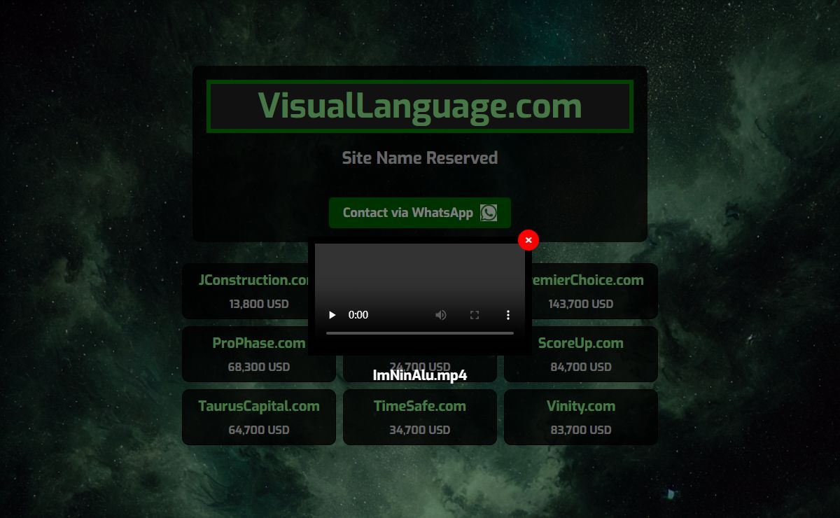 - Site Name Reserved