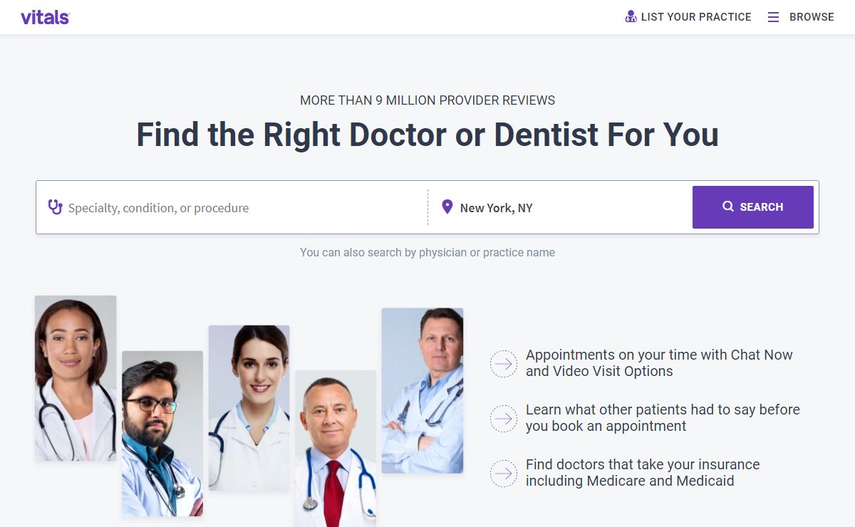 Find a Doctor, Doctor Reviews & Ratings | Vitals.com