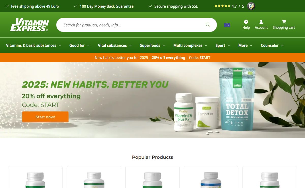 Vitamin Shop: Buy Vitamins and Supplements at VitaminExpress