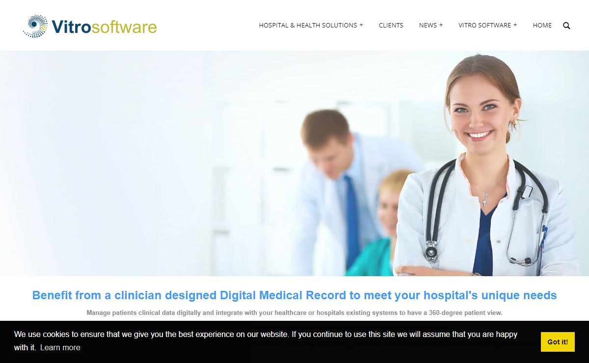 Vitro Software - Clinical Data Management & Electronic Medical Records (EMR) for Hospitals