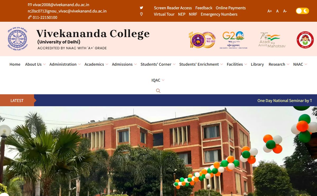 Vivekananda College | University of Delhi