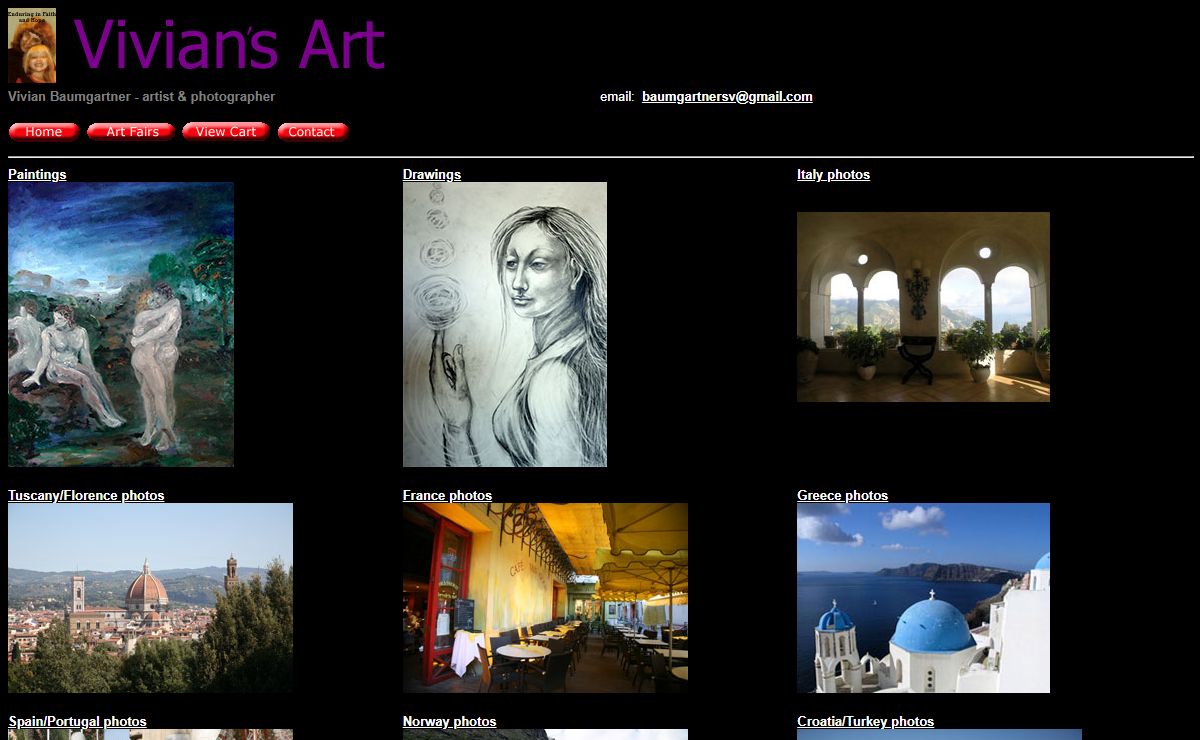 Vivians Art- Fine Art Gallery Of Paintings and European Photos