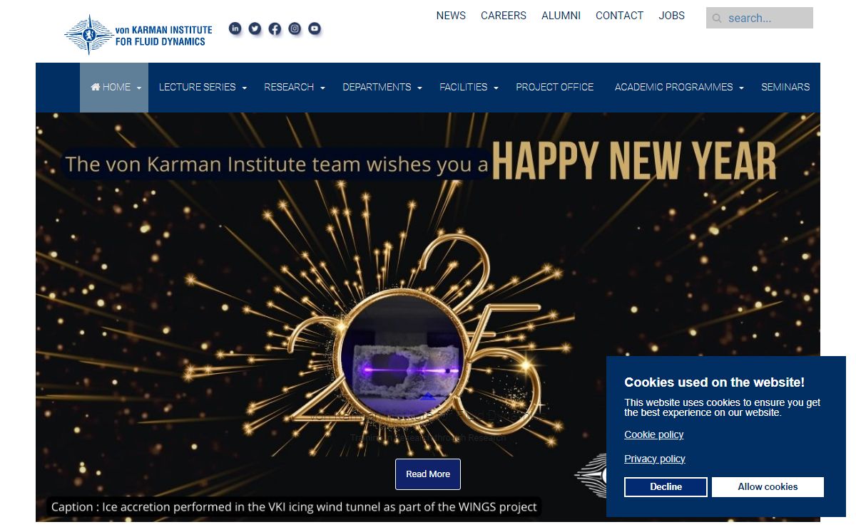 The von Karman Institute for Fluid Dynamics