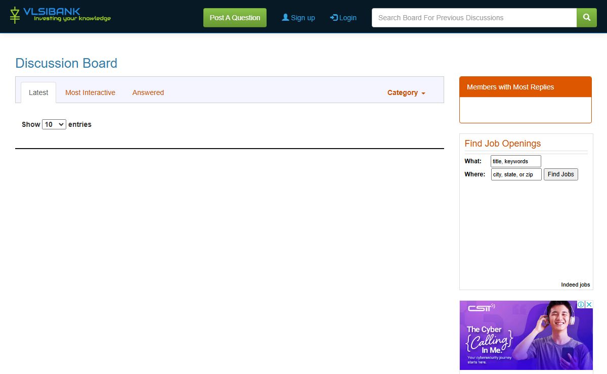 VLSI Discussion Board