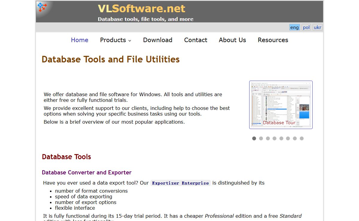 Database Tools, File Renaming Software, and More - Vitalii Levchenko Software