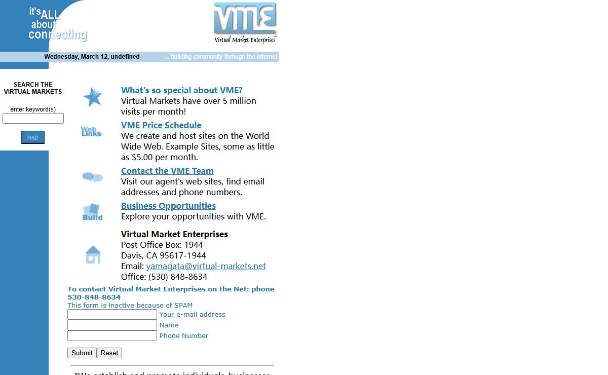 Welcome To Virtual Market Enterprises