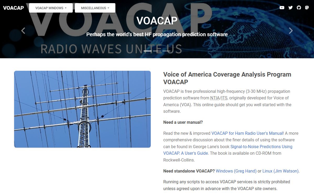 VOACAP Voice of America Coverage Analysis Program