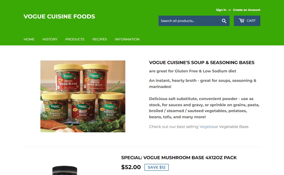 Vogue Cuisine Foods