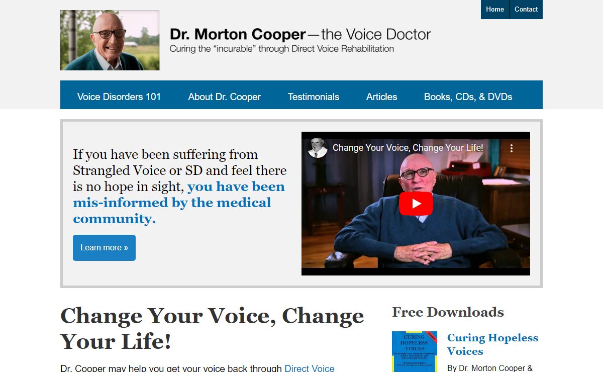 Change Your Voice, Change Your Life! | Dr. Morton Cooper – The Voice Doctor