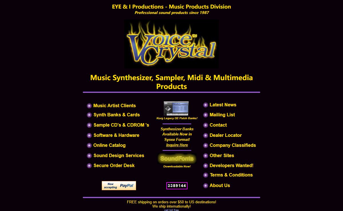 EYE & I Productions - Voice Crystal® - Music Products