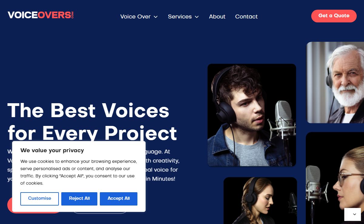 Voiceovers.com - Professional Voice Over Services