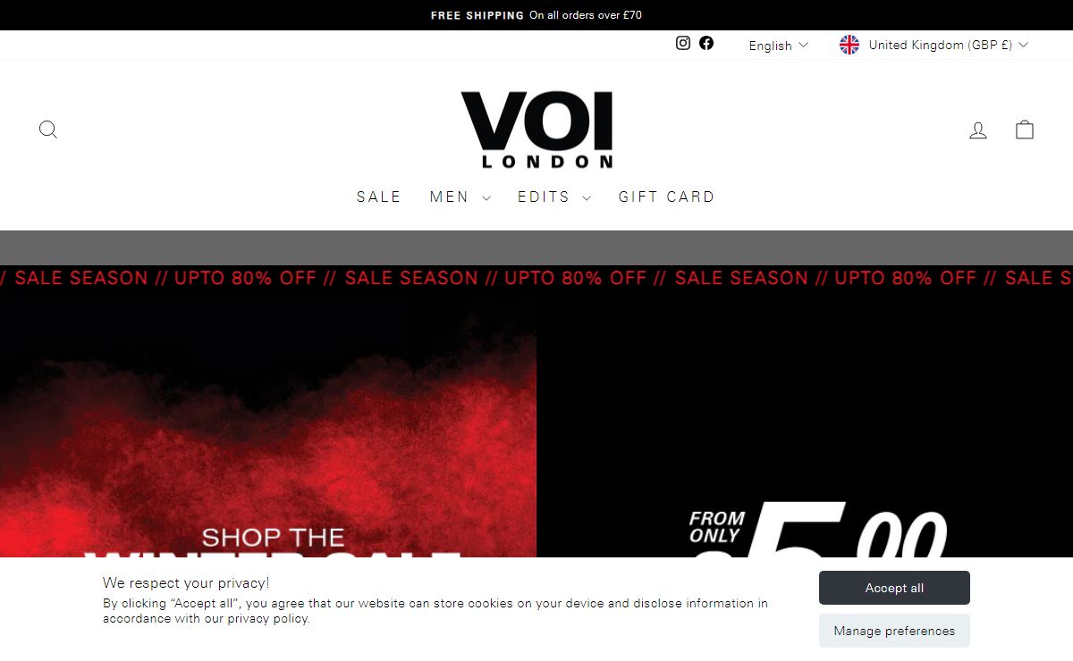Voi London Shop Now | Mens Jeans, Tracksuits, Clothing, Accessories