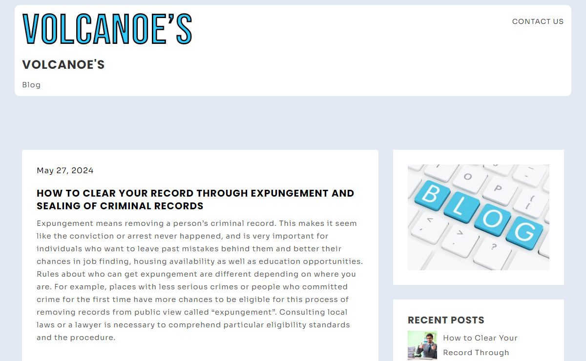 Volcanoe's – Blog
