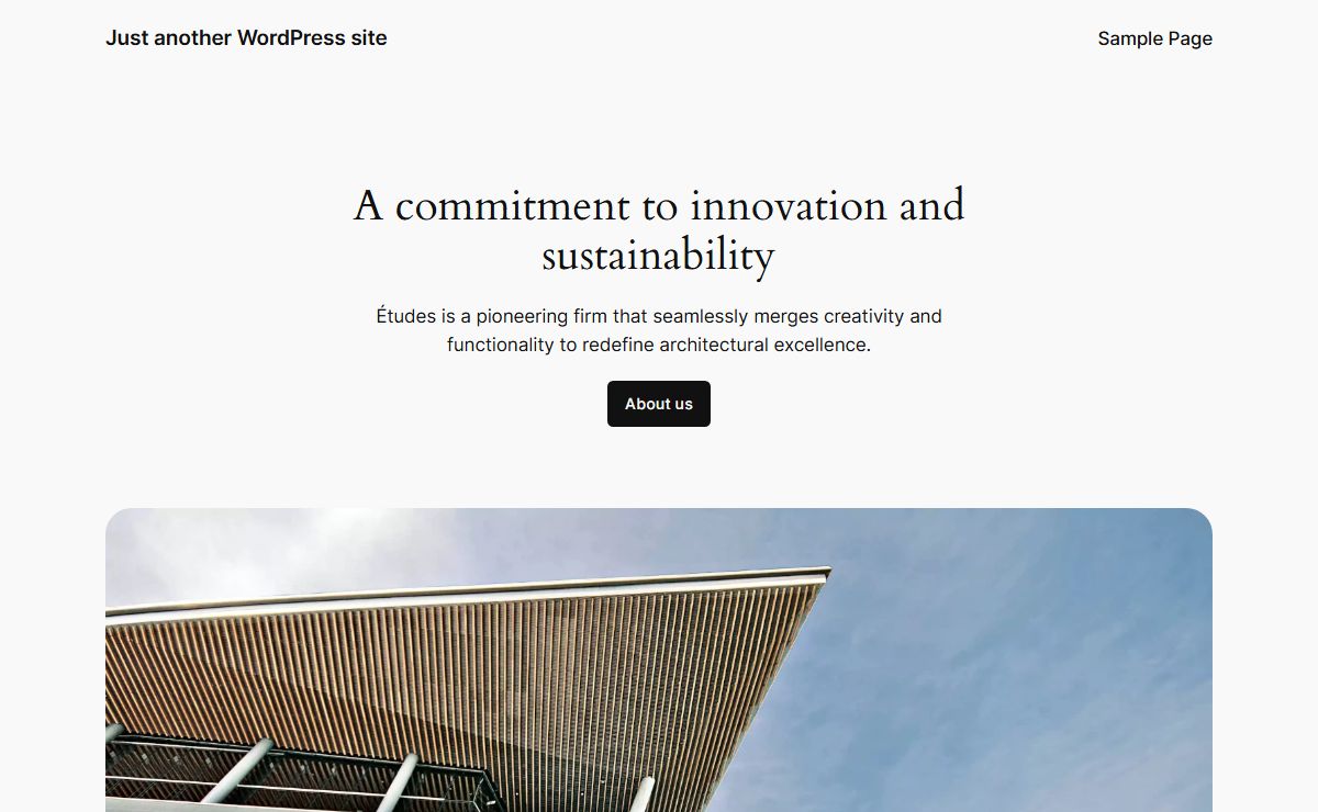 Just another WordPress site -