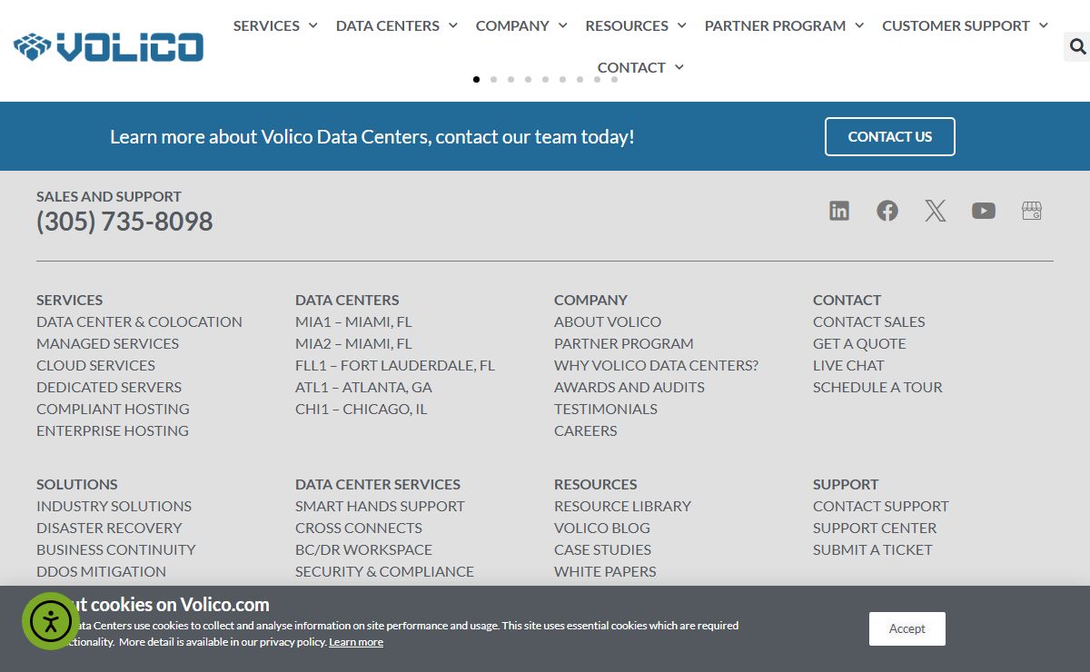Miami Data Center and Colocation Facilities | Volico Data Centers