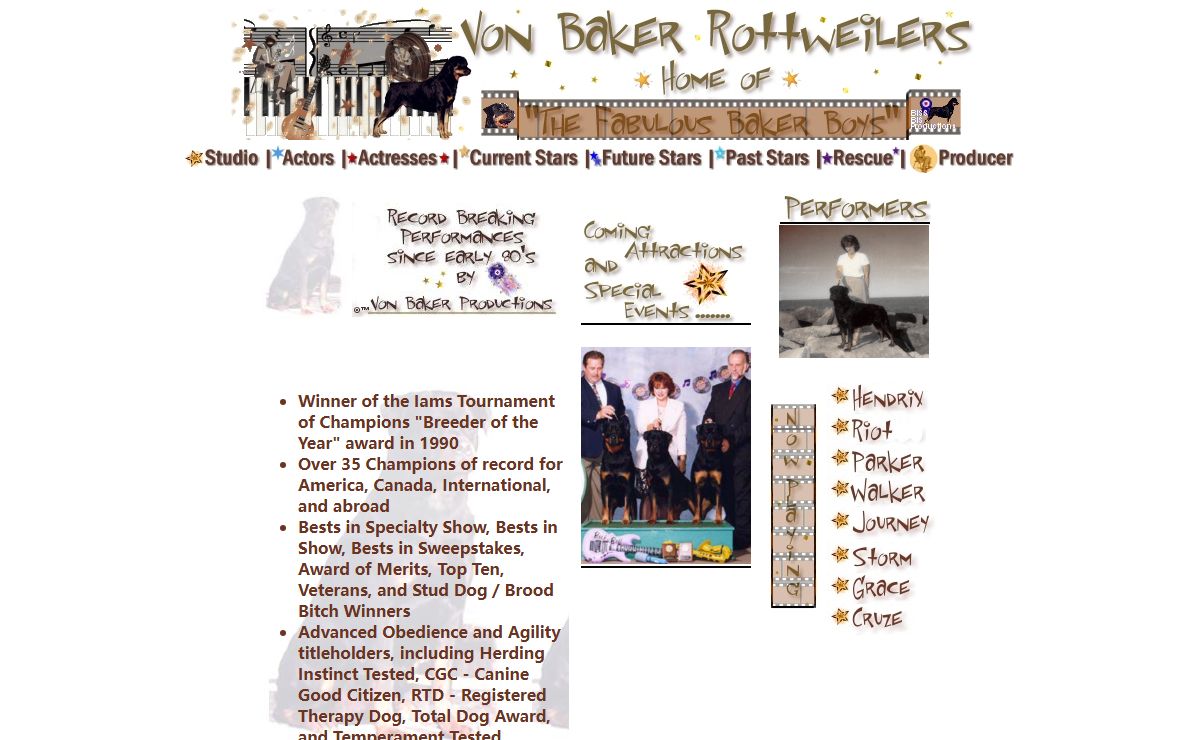 Von Baker Rottweilers - Home of "The Fabulous Baker Boys" - Michigan Show Dog Breeders, Puppies, Litters, Stud Dogs & Other Breeds