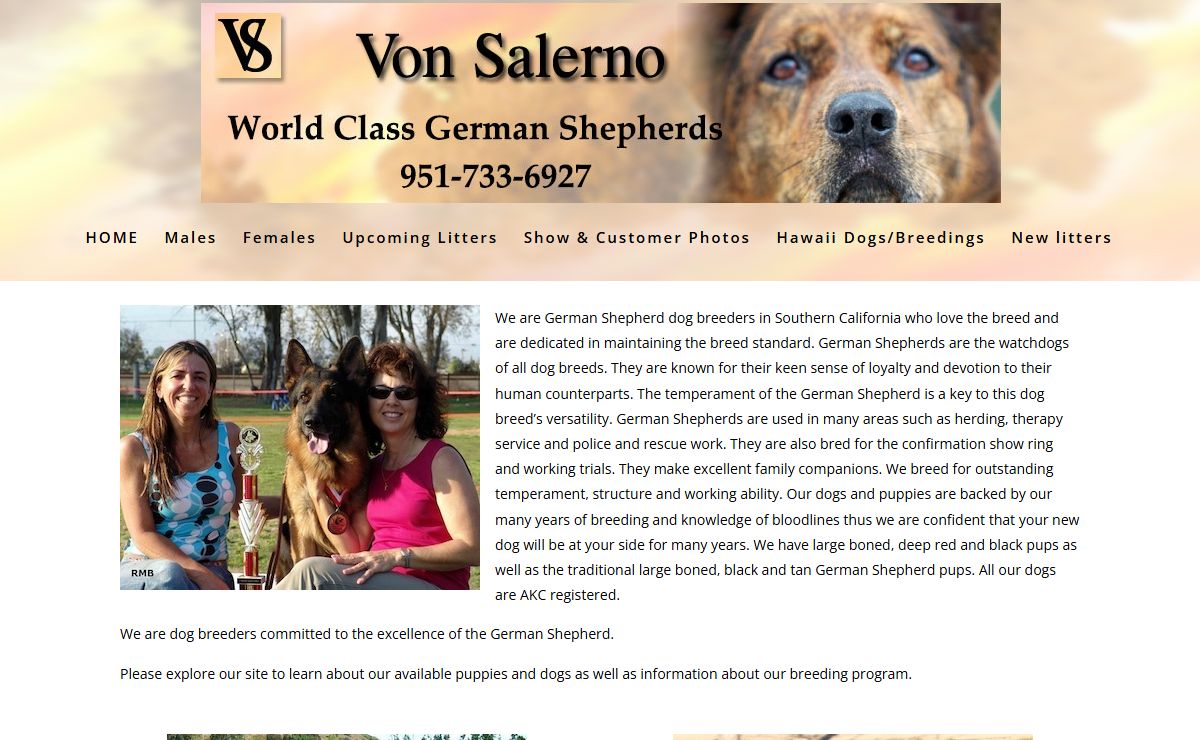 Von Salerno World Class German Shepherds