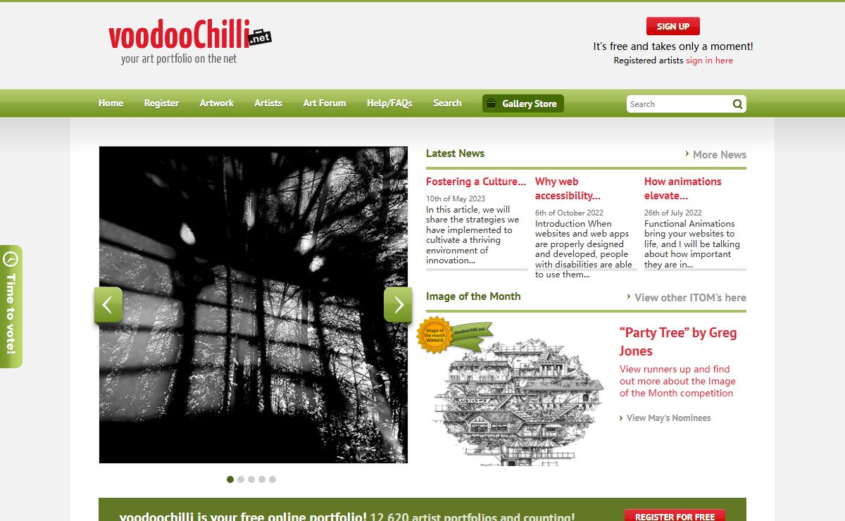 Free online Portfolio - voodoochilli.net