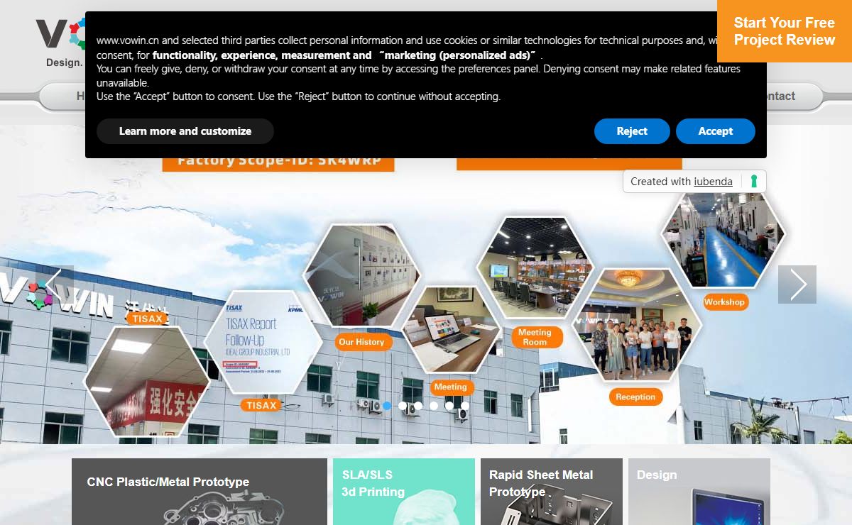 VOWIN 3D Printing,cnc machining,Rapid Prototyping,Rapid Tooling,Plastic injection Molding/moulding Shenzhen China