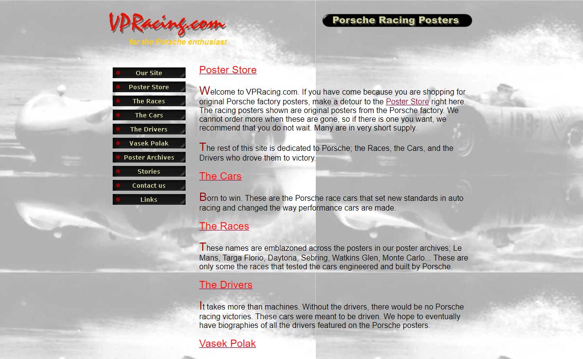 VPRacing.com original Porsche factory racing posters