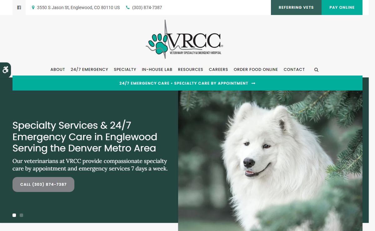 Welcome to VRCC Animal Hospital in Englewood | Specialty & Emergency Vets