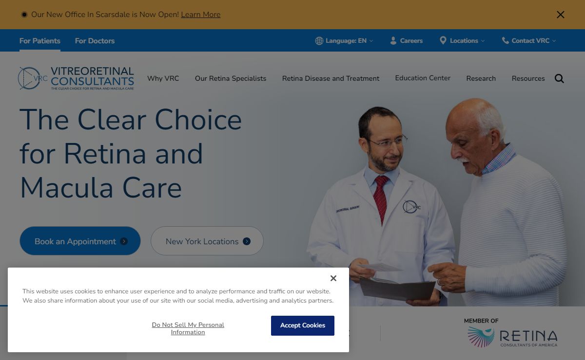 Leading Retina Specialist Practice in New York | Vitreoretinal Consultants of NY