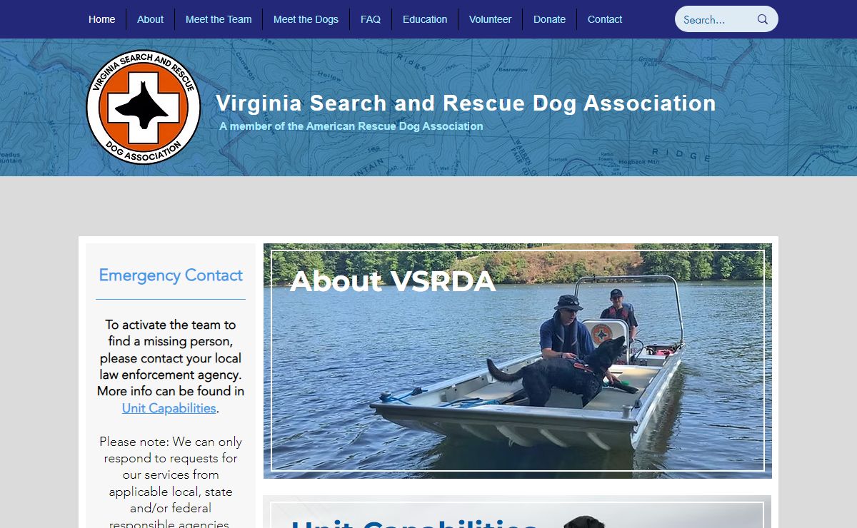 Virginia Search and Rescue Dog Association | Northern Virginia, USA