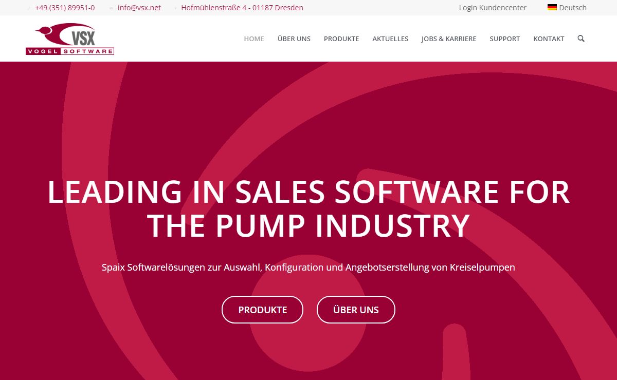 Spaix Pumpenauswahl- und Konfigurationssoftware