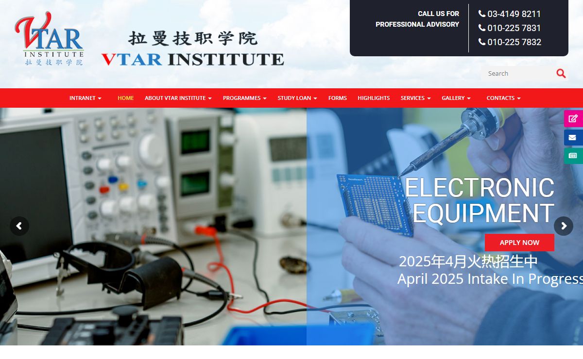Vocational Training College In KL, Malaysia - Vtar Institute