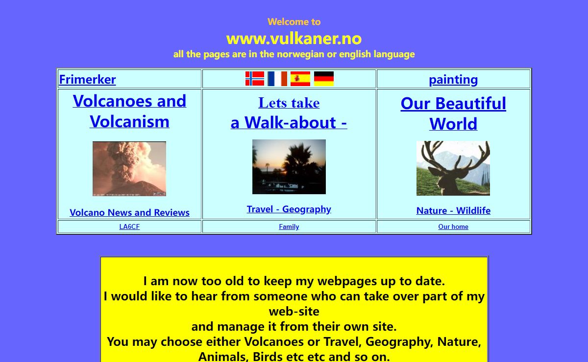 Volcanoes: Information on volcanism, also nature, travel and geography