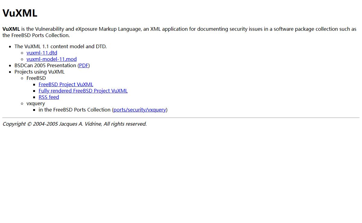 VuXML