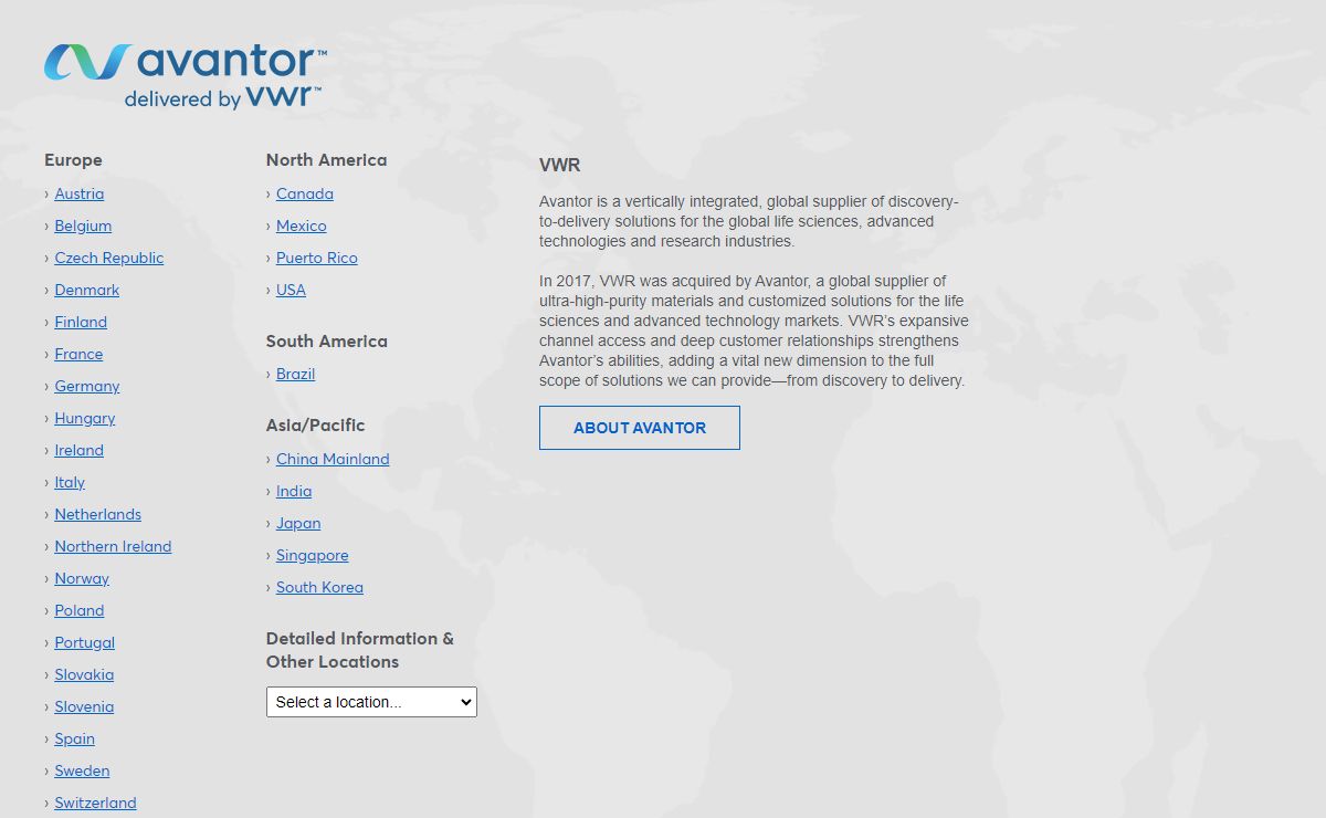 VWR - Providing Life Science Products and Service Solutions