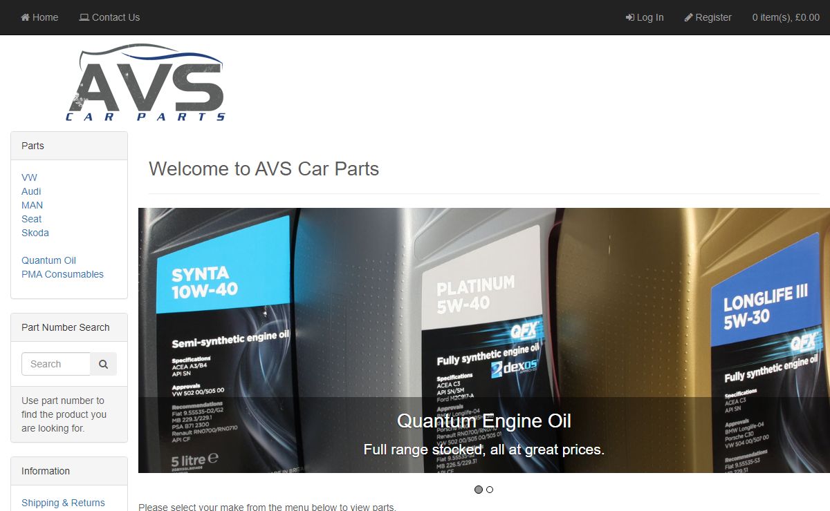AVS Car Parts - [The VW - Audi - Seat - Skoda Parts Specialist]