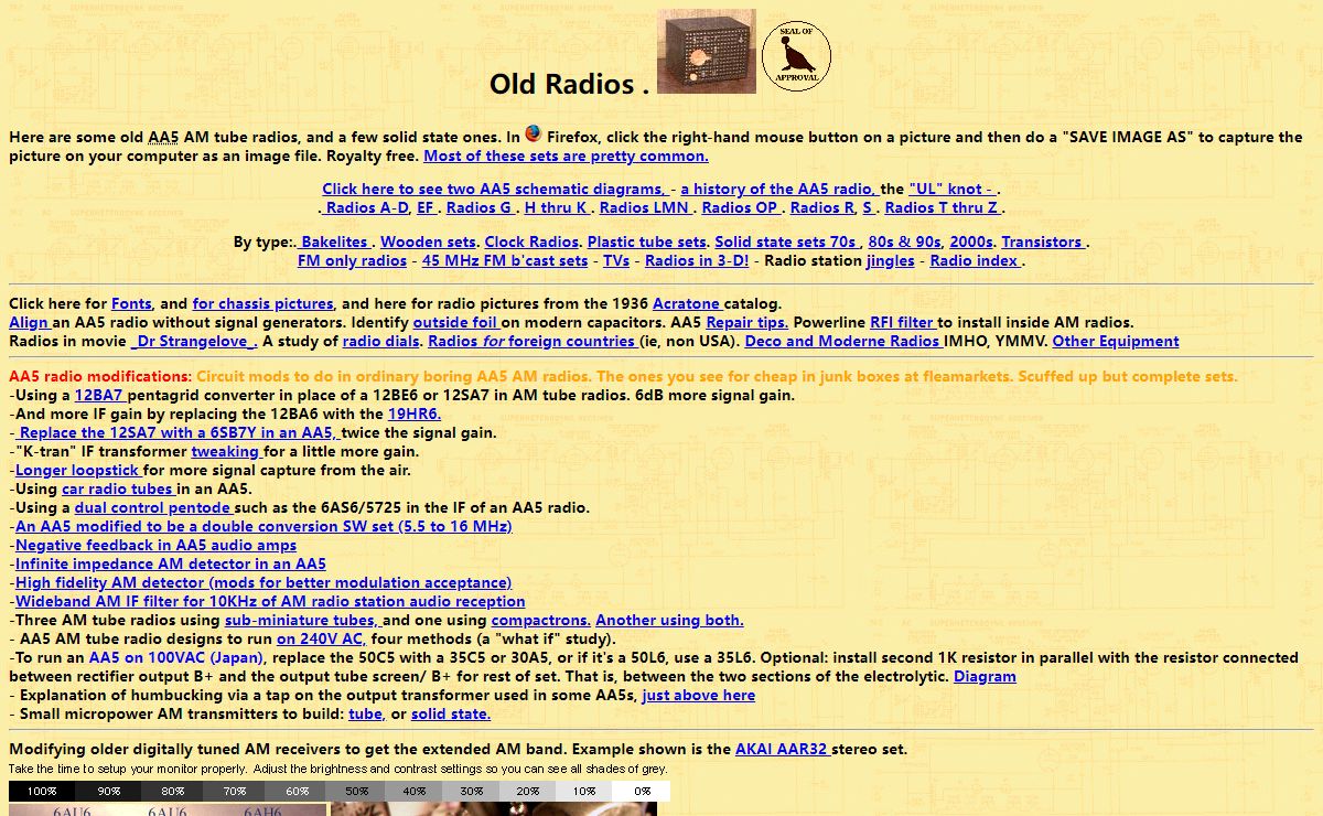 wa2ise's Home Page of Radios