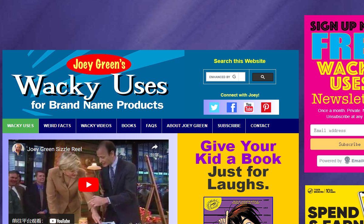 Joey Green's Wacky Uses
