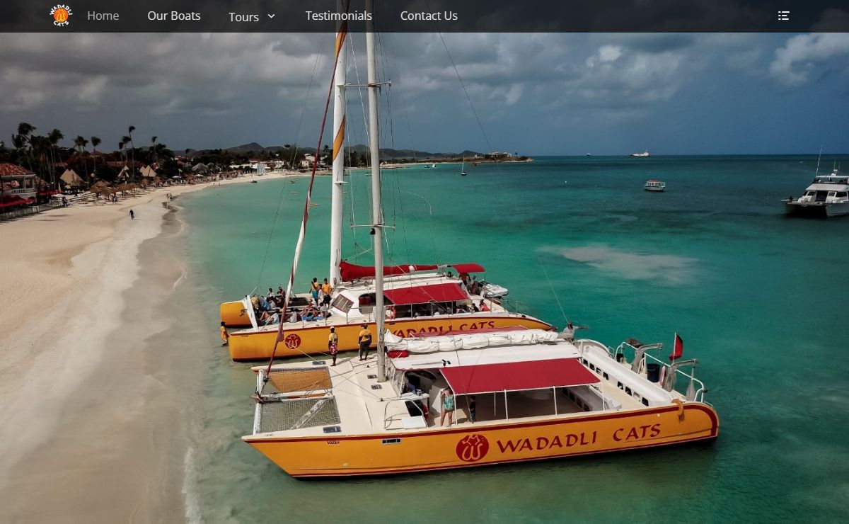 Wadadli cats Antigua Catamaran tours around Antigua